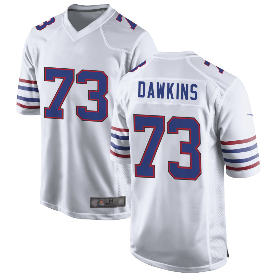 Silnrao B.Bills #73 Dion Dawkins Player White Game Stitched Jerseys