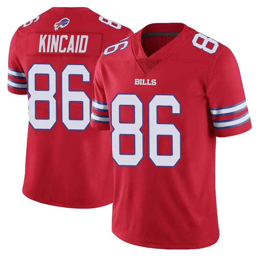 Silnrao B.Bills #86 Dalton Kincaid Player Red Vapor F.U.S.E. Limited  Stitched Jerseys