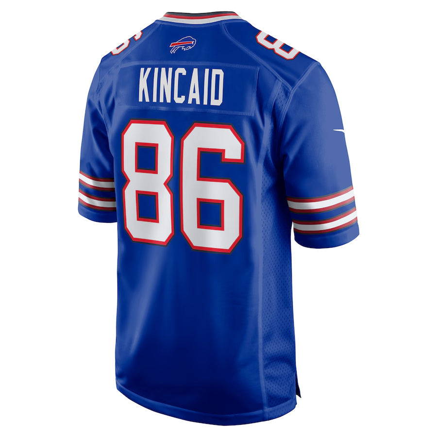 Silnrao B.Bills #86 Dalton Kincaid Player Royal Home Game  Stitched Jerseys