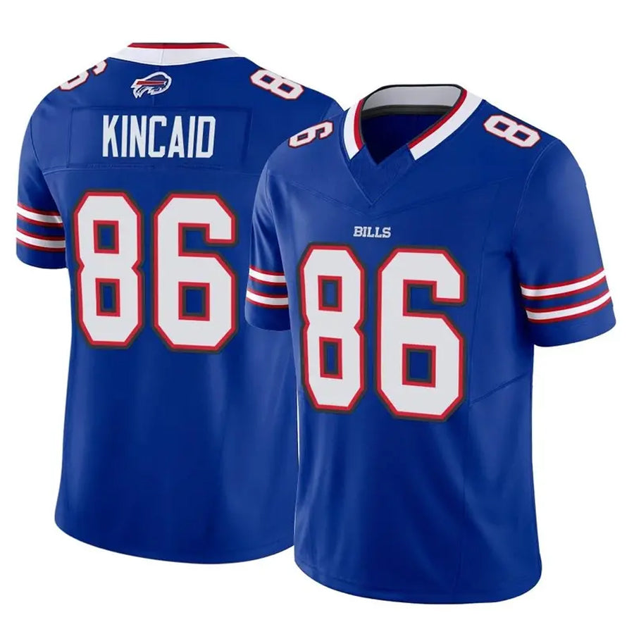 Silnrao B.Bills #86 Dalton Kincaid Player Royal Vapor F.U.S.E. Limited Stitched Jerseys
