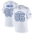 Silnrao B.Bills #86 Dalton Kincaid Player White Rivalries Collection Game Stitched Jerseys