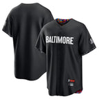 Silnrao B.Orioles Black City Connect Home Game Blank Player Stitched Jerseys