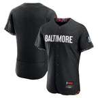 Silnrao B.Orioles Black City Connect Limited Elite Home Blank Player Stitched Jerseys