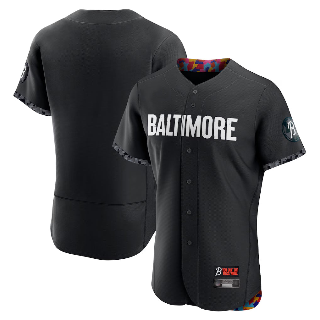 Silnrao B.Orioles Black City Connect Limited Elite Home Blank Player Stitched Jerseys