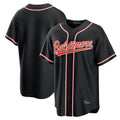 Silnrao B.Orioles Black Out Fashion Home Game Blank Player Stitched Jerseys