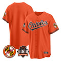 Silnrao B.Orioles Orange 30th Anniversary of 2131 Home Game Blank Player Stitched Jerseys