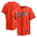 Silnrao B.Orioles Orange Home Game Blank Player Stitched Jerseys