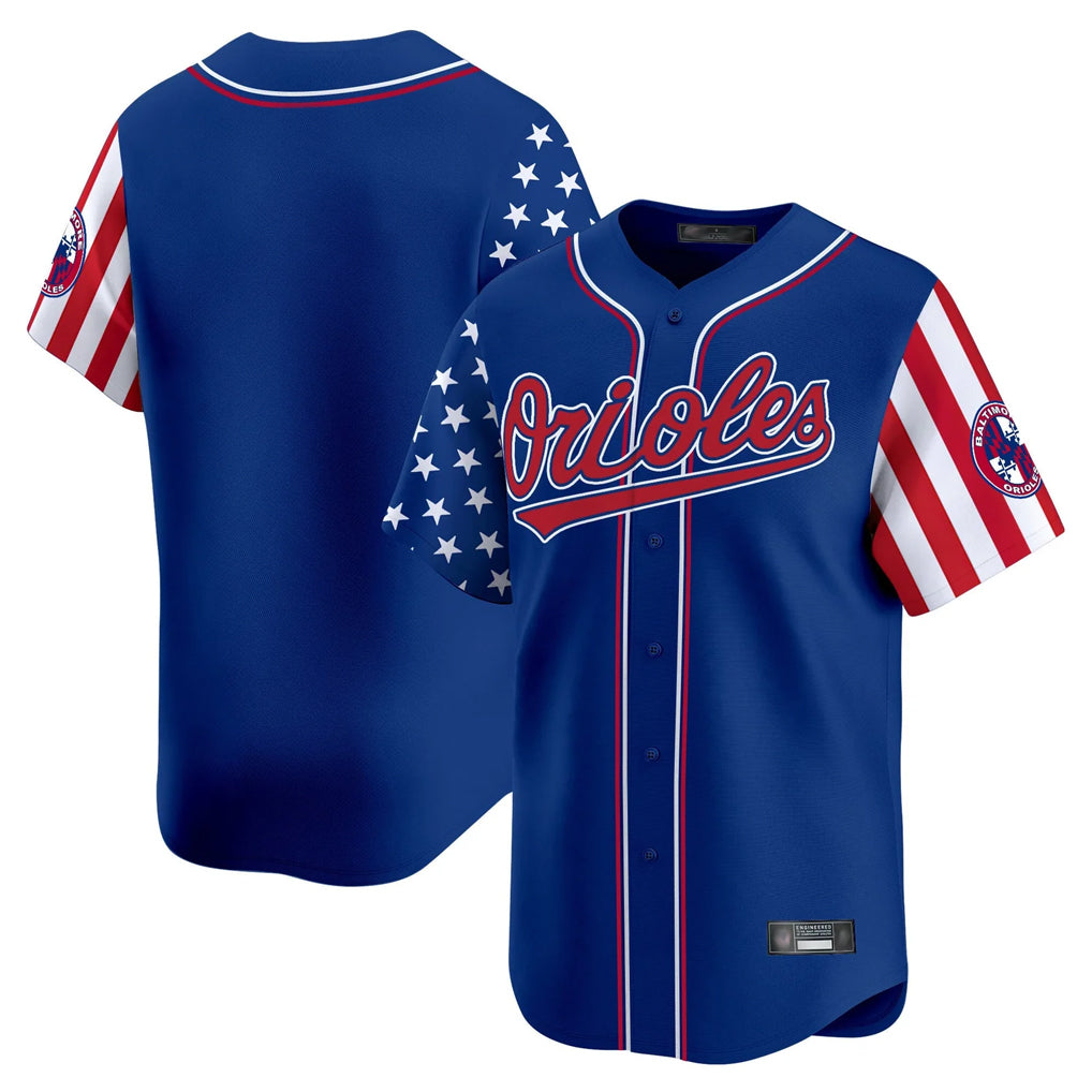 Silnrao B.Orioles Royal Independence Day Vapor Premier Limited Home Game Blank Player Stitched Jerseys