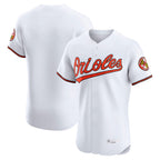 Silnrao B.Orioles White Limited Elite Home Game Blank Player Stitched Jerseys