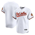 Silnrao B.Orioles White Limited Home Game Blank Player Stitched Jerseys