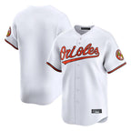 Silnrao B.Orioles White Limited Home Game Blank Player Stitched Jerseys