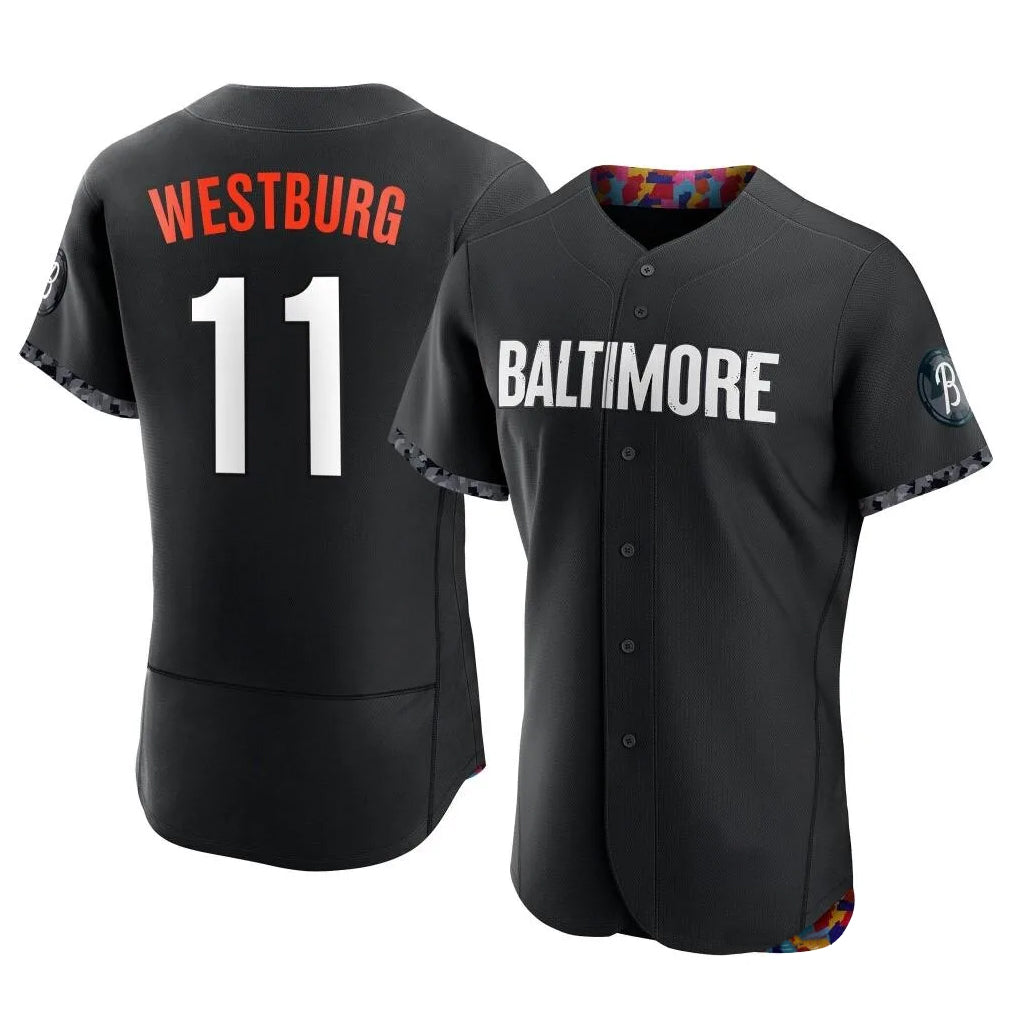 Silnrao B.Orioles #11 Jordan Westburg Player Black City Connect Limited Elite Home Game Stitched Jerseys