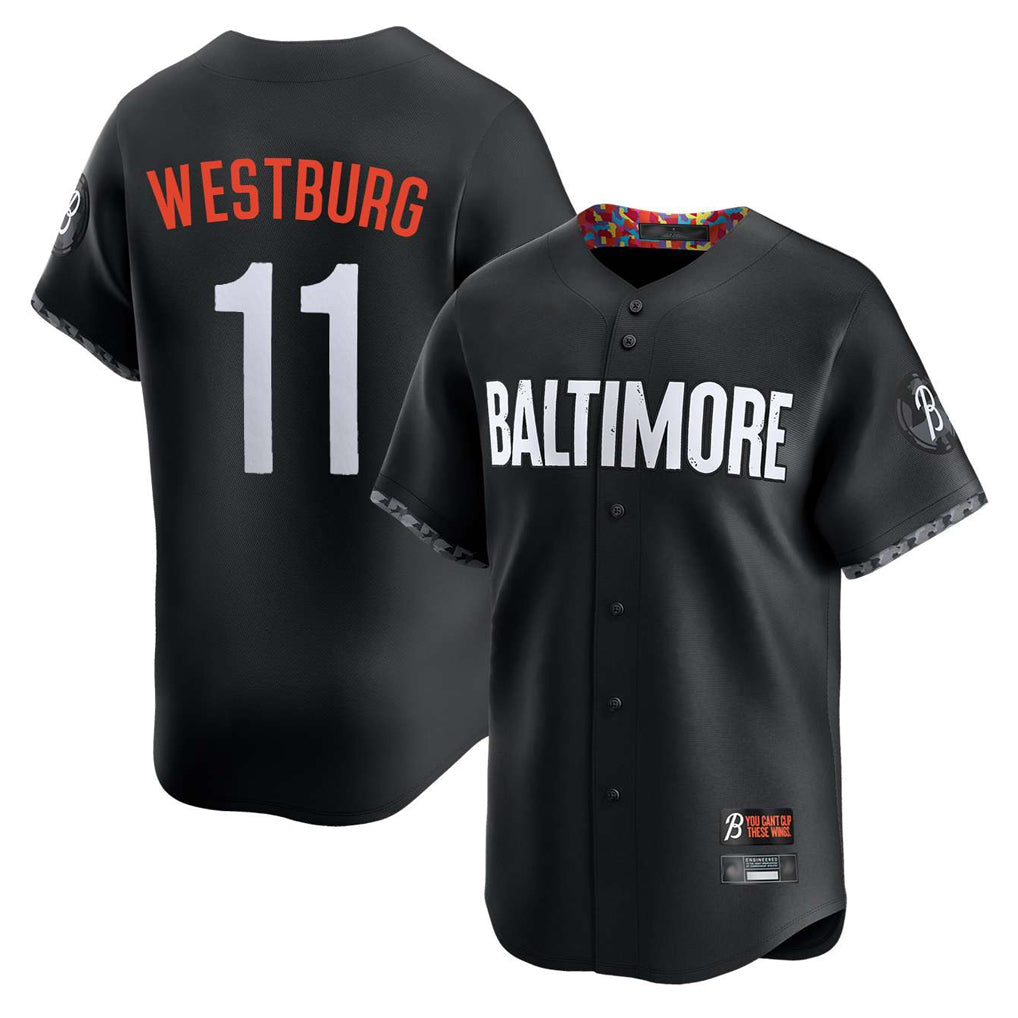 Silnrao B.Orioles #11 Jordan Westburg Player Black City Connect Limited Home Game Stitched Jerseys