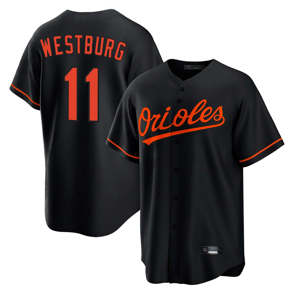 Silnrao B.Orioles #11 Jordan Westburg Player Black Home Game Stitched Jerseys