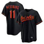 Silnrao B.Orioles #11 Jordan Westburg Player Black Home Game Stitched Jerseys
