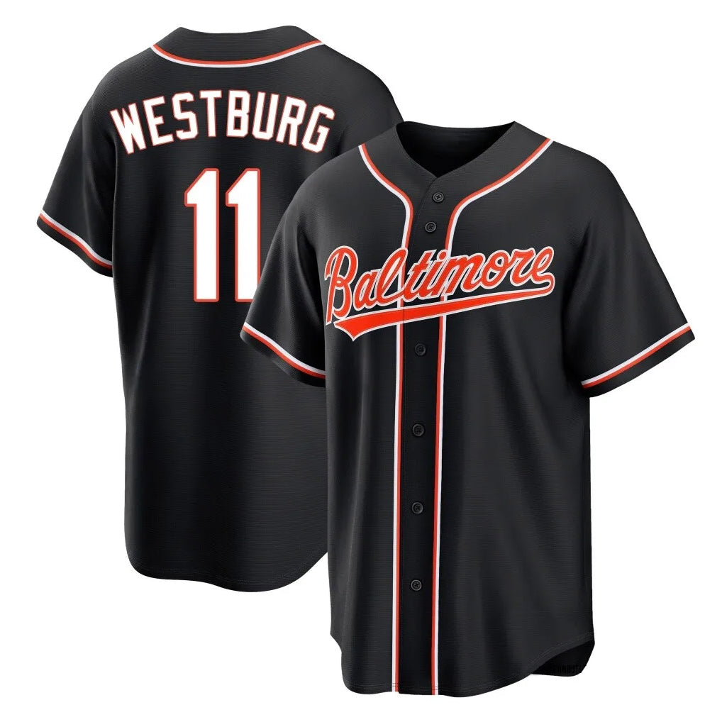 Silnrao B.Orioles #11 Jordan Westburg Player Black Snake Skin City Home Game Stitched Jerseys