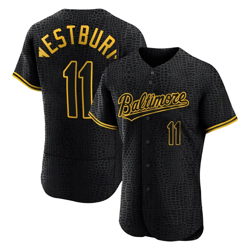 Silnrao B.Orioles #11 Jordan Westburg Player Black Snake Skin City Limited Elite Home Stitched Jerseys