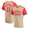 Silnrao B.Orioles #11 Jordan Westburg Player Cream American League All-Star Limited Elite Home Game Stitched Jerseys