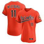 Silnrao B.Orioles #11 Jordan Westburg Player Orange Limited Elite Home Game Stitched Jerseys