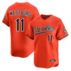 Silnrao B.Orioles #11 Jordan Westburg Player Orange Limited Home Game Stitched Jerseys