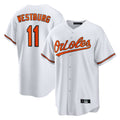 Silnrao B.Orioles #11 Jordan Westburg Player White Home Game Stitched Jerseys