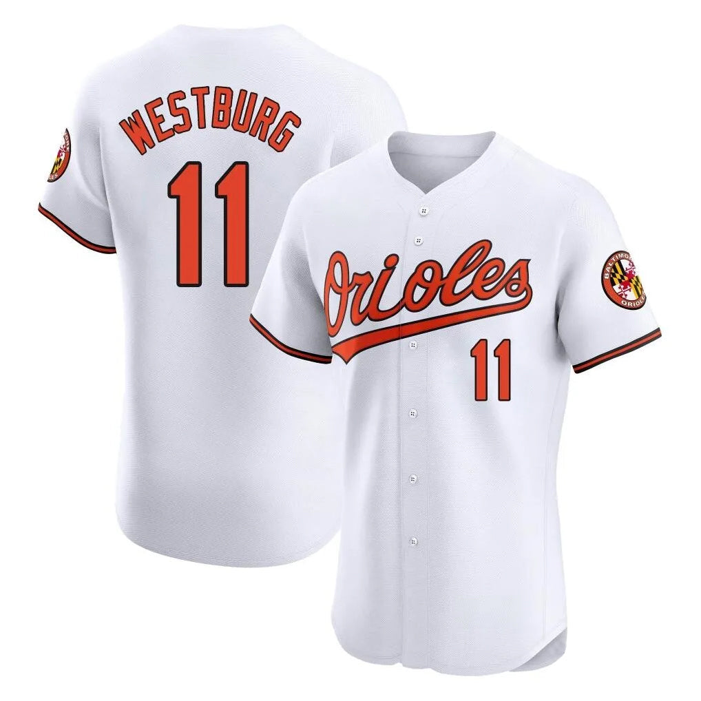 Silnrao B.Orioles #11 Jordan Westburg Player White Limited Elite Home Game Stitched Jerseys