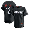 Silnrao B.Orioles #12 Dylan Beavers Player Black City Connect Limited Home Game Stitched Jerseys