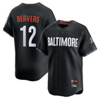 Silnrao B.Orioles #12 Dylan Beavers Player Black City Connect Limited Home Game Stitched Jerseys