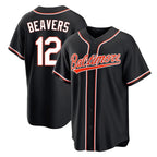 Silnrao B.Orioles #12 Dylan Beavers Player Black Out Home Game Stitched Jerseys