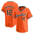 Silnrao B.Orioles #12 Dylan Beavers Player Orange T-shirt Limited Home Game Stitched Jerseys