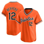 Silnrao B.Orioles #12 Dylan Beavers Player Orange T-shirt Limited Home Game Stitched Jerseys