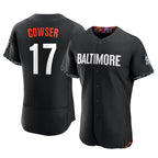 Silnrao B.Orioles #17 Colton Cowser Player Black City Connect Limited Elite Home Game Stitched Jerseys