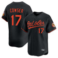 Silnrao B.Orioles #17 Colton Cowser Player Black Limited Home Game Stitched Jerseys