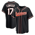 Silnrao B.Orioles #17 Colton Cowser Player Black Out Home Game Stitched Jerseys
