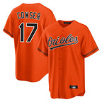 Silnrao B.Orioles #17 Colton Cowser Player Orange Home Game Stitched Jerseys