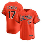 Silnrao B.Orioles #17 Colton Cowser Player Orange Limited Home Game Stitched Jerseys