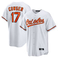 Silnrao B.Orioles #17 Colton Cowser Player White Home Game Stitched Jerseys