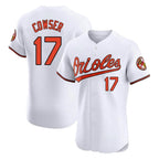 Silnrao B.Orioles #17 Colton Cowser Player White Limited Elite Home Game Stitched Jerseys