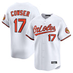 Silnrao B.Orioles #17 Colton Cowser Player White Limited Home Game Stitched Jerseys