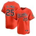 Silnrao B.Orioles #25 Pete Alonso Player Orange Limited Home Game Stitched Jerseys