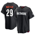 Silnrao B.Orioles #29 Samuel Basallo Player Black City Connect Home Game Stitched Jerseys