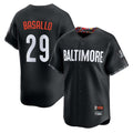 Silnrao B.Orioles #29 Samuel Basallo Player Black City Connect Limited Home Game Stitched Jerseys