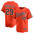 Silnrao B.Orioles #29 Samuel Basallo Player Orange Limited Home Game Stitched Jerseys