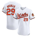 Silnrao B.Orioles #29 Samuel Basallo Player White Limited Elite Home Game Stitched Jerseys