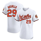 Silnrao B.Orioles #29 Samuel Basallo Player White Limited Elite Home Game Stitched Jerseys