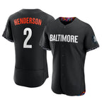 Silnrao B.Orioles #2 Gunnar Henderson Player Black City Connect Limited Elite Home Game Stitched Jerseys
