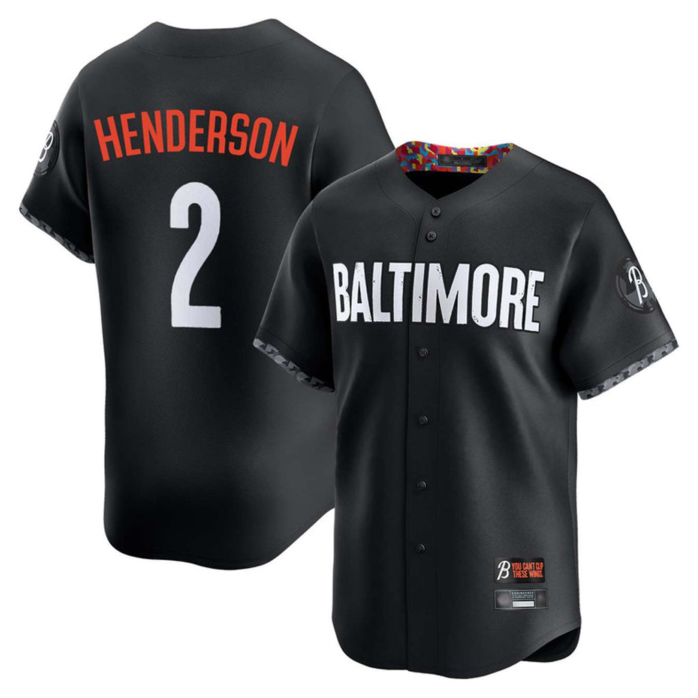 Silnrao B.Orioles #2 Gunnar Henderson Player Black City Connect Limited Home Game Stitched Jerseys