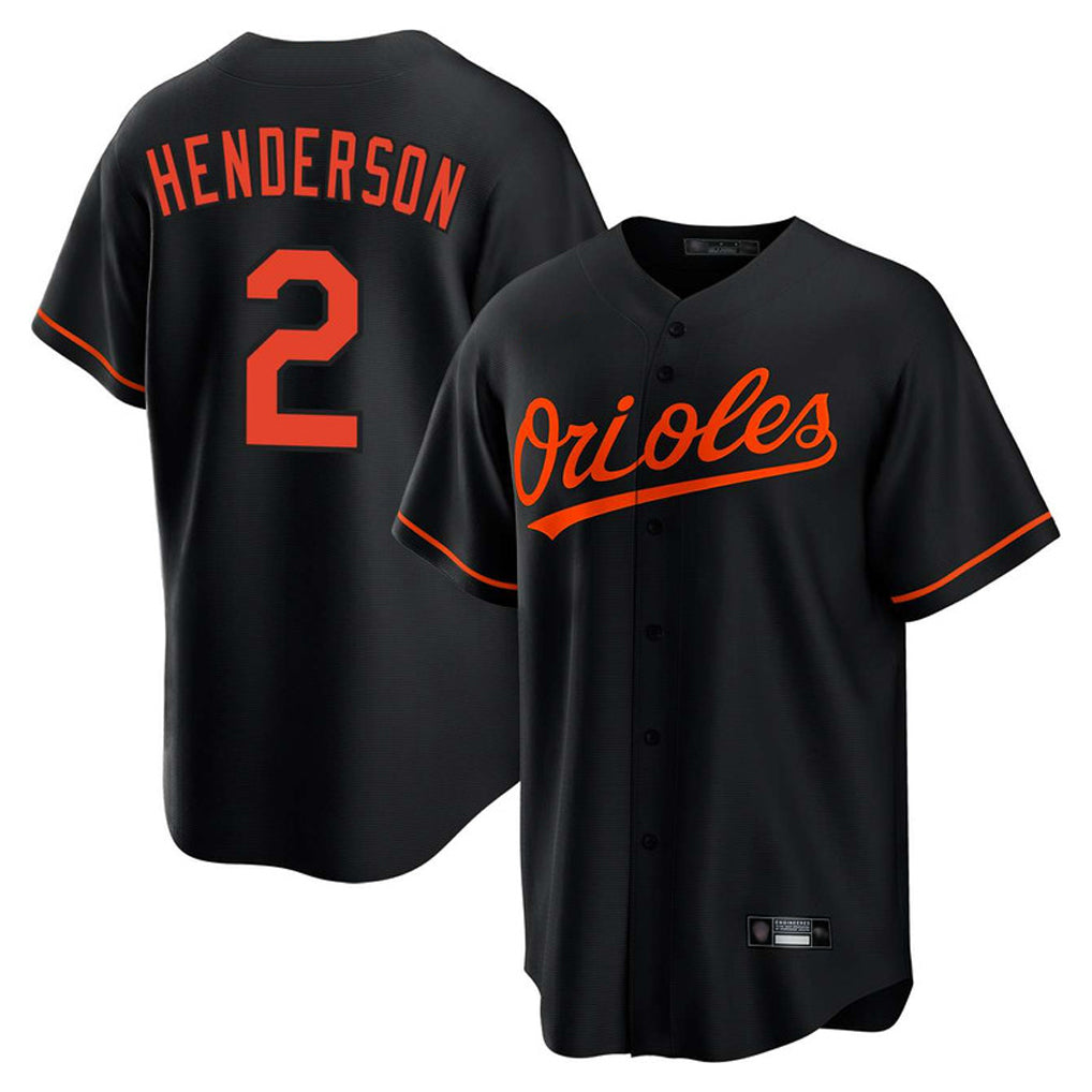 Silnrao B.Orioles #2 Gunnar Henderson Player Black Home Game Stitched Jerseys