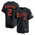Silnrao B.Orioles #2 Gunnar Henderson Player Black Limited Home Game Stitched Jerseys