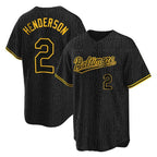 Silnrao B.Orioles #2 Gunnar Henderson Player Black Snake Skin City Home Game Stitched Jerseys